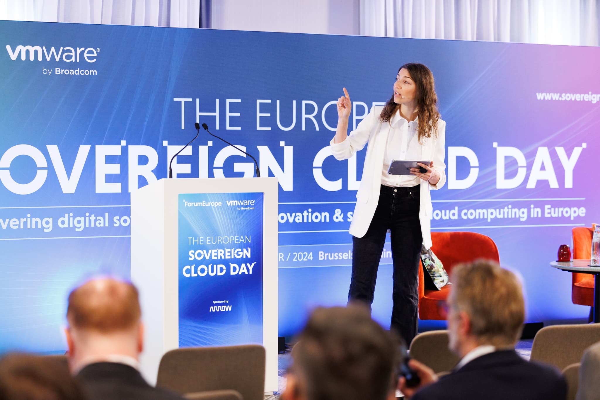 Engaged audience at a corporate conference