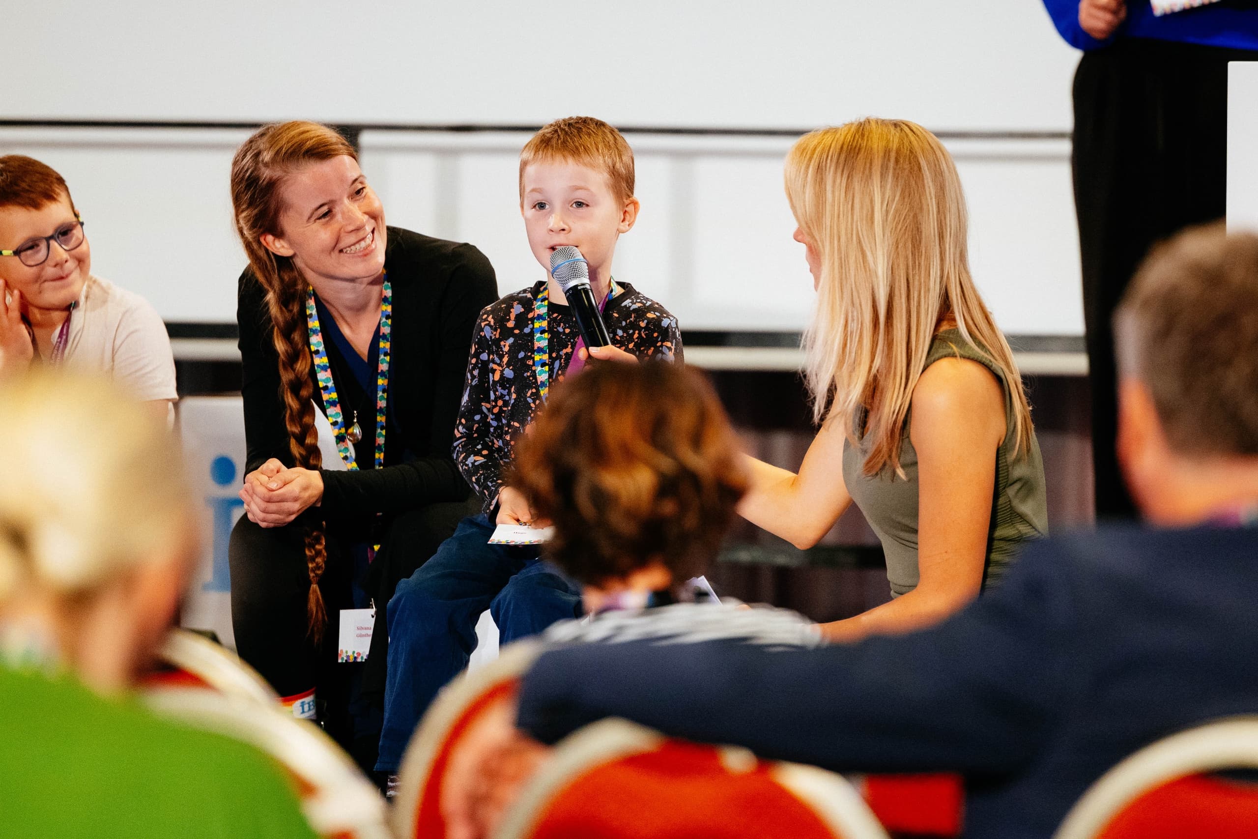 Moderator listening during a European stakeholder session