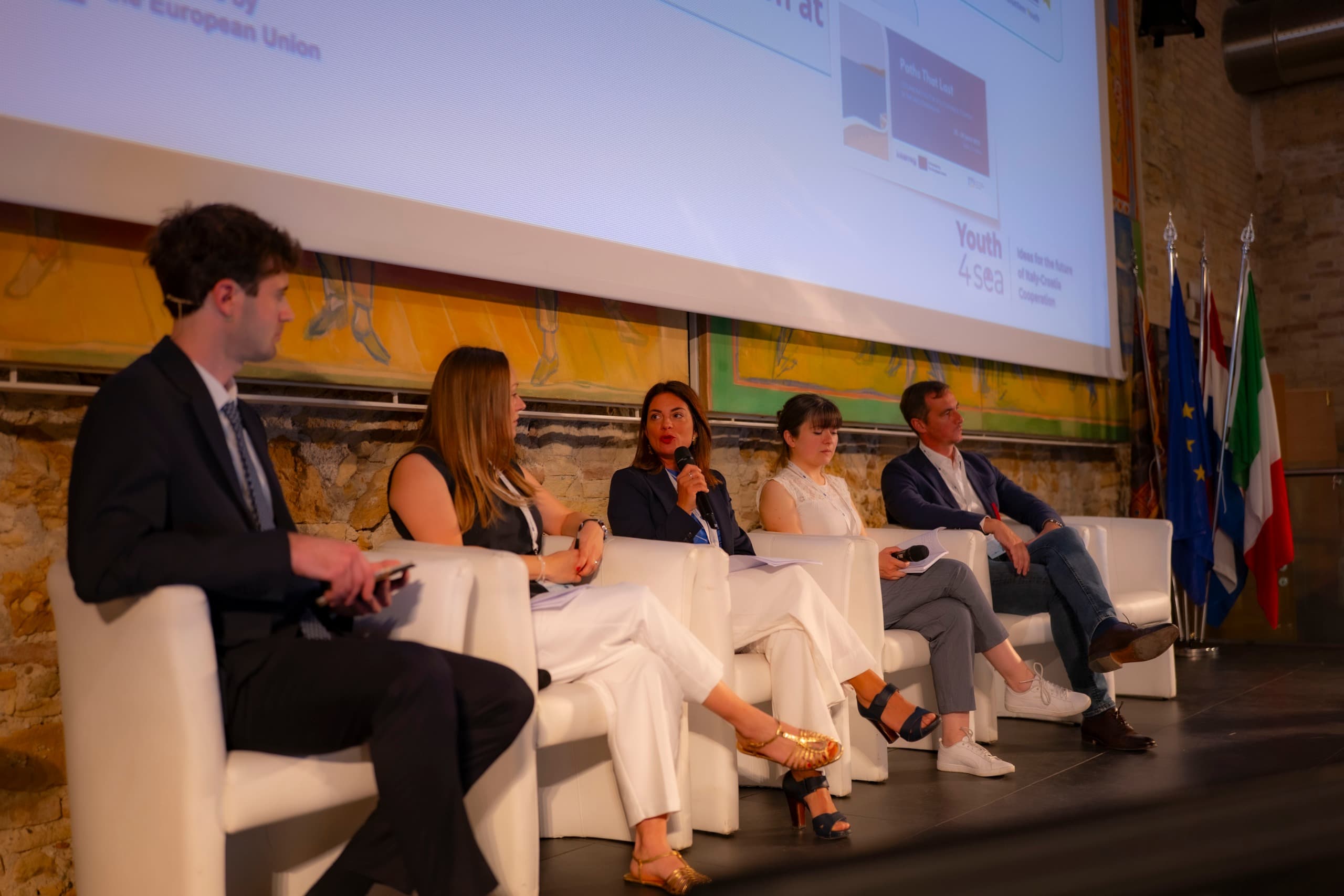 Panel discussion moderated at a European conference