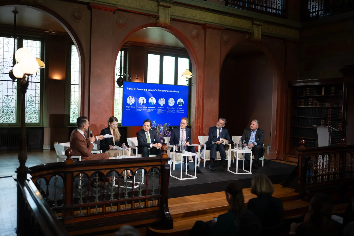 Panel discussion moderated at a European conference
